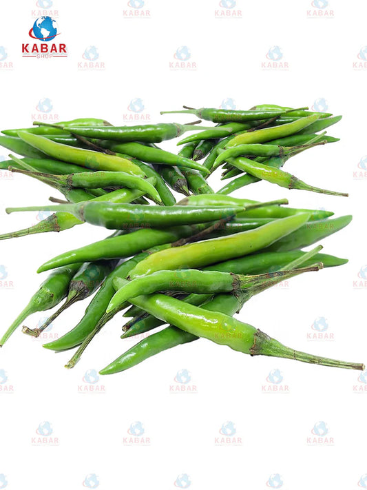 Thai hot green pepper ထိုင်းငရုပ်သီး  (10/25-30lb)