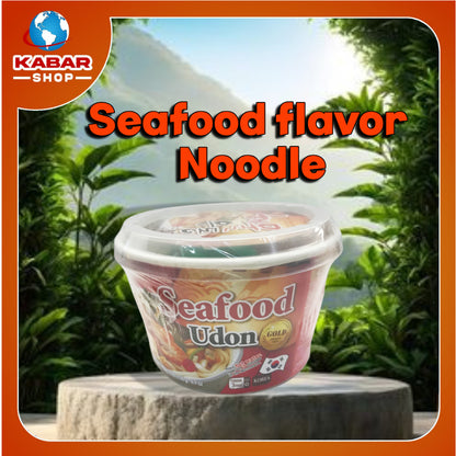 ပင်လယ်စာအရသာပါခေါက်ဆွဲ Seafood flavor Udon Noodle