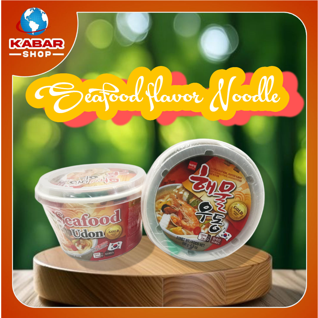 ပင်လယ်စာအရသာပါခေါက်ဆွဲ Seafood flavor Udon Noodle