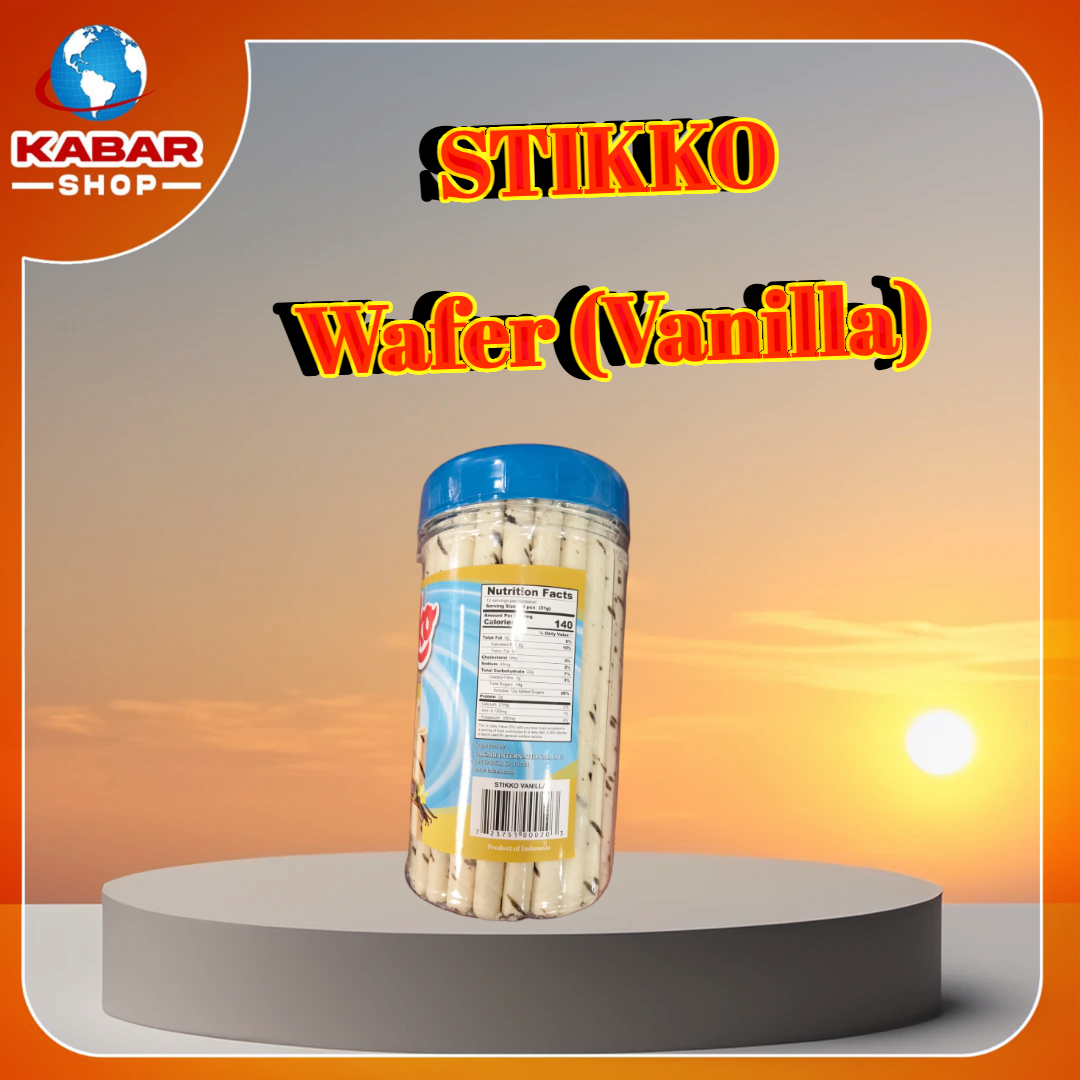 ဝေဖာမုန့်ကြွပ် Stikko Wafer (Vanilla)