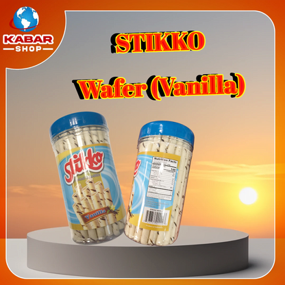 ဝေဖာမုန့်ကြွပ် Stikko Wafer (Vanilla)